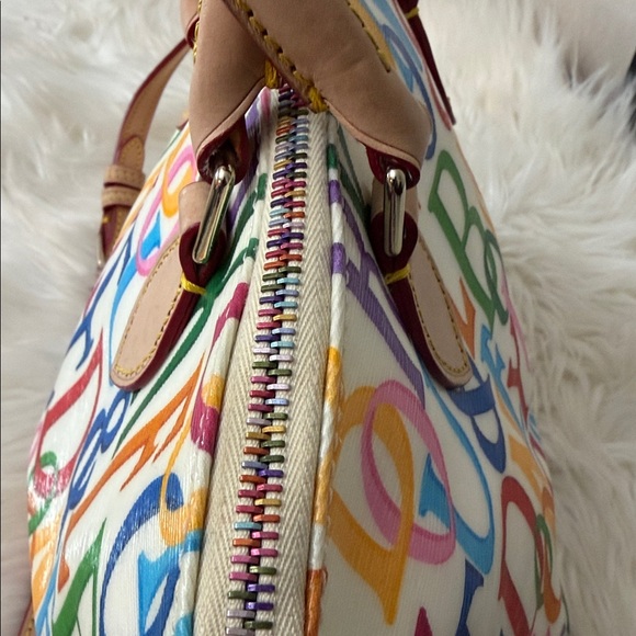 Vintage Dooney & Bourke Multicolor Satchel - Picture 16 of 16